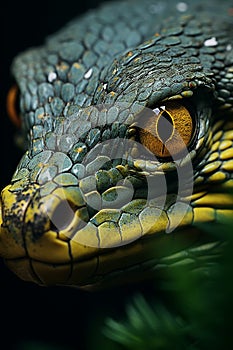 Close-up of a venomous viper snake wallpaper.