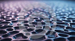 A close-up view of an abstract, AI-generated surface featuring an array of irregular,
