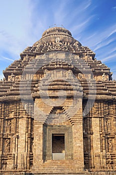 Close up view of  ancient Sun temple, Konark, Odisha