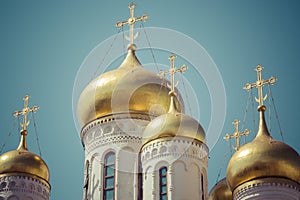 Close up view of Annunciation Cathedral cupola