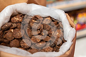 Close-up view of the betel nut or areca nut