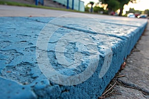 Close-up of blue textured concrete photo