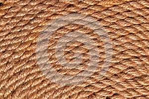 Close up view of brown rope pattern