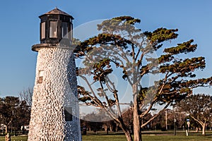 Close-up View of Buckroe Beach Lighthouse in Hampton, VA