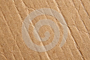 Close up view of cardboard texture