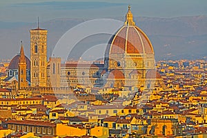 Close up view of Cathedral Santa Maria del Fiore,Florence,