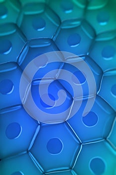 Close up view of a cell wall