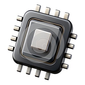 Close-up view of a central processing unit