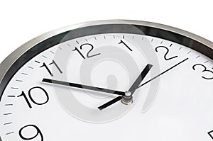 Close-up view of clock - deadline and time concept