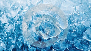 A close-up view of a cluster of delicate ice crystals