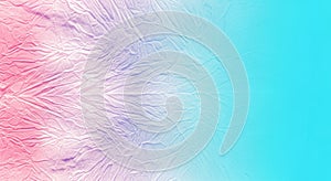 Pink and Blue Gradient Crinkled Paper Texture Background with Soft Lighting abstract