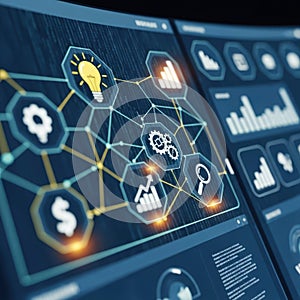 Digital Technology and Data Analysis Interface