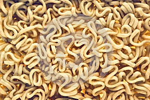 Close-up View of Dried Instant Noodles, Ramen. Workaholic, Student Meal Concept