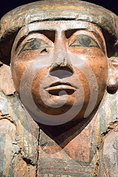 Tasmanian Museum And Art Gallery Egyptian Sacrophagus Closeup