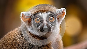 Close up view of a Gray mouse lemur Microcebus murinus