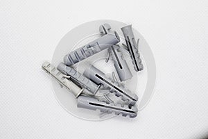 Bunch of Wall plastic dowels