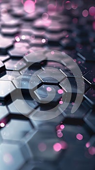 Close-Up View of Hexagonal Tile