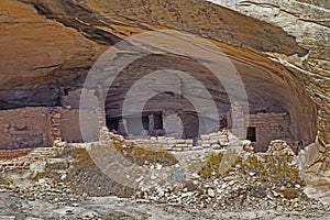 Close up view of `The House on Fire` in Canyon Lands.