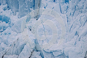 A close-up view of the ice of Perito Moreno\'s Glacier photo