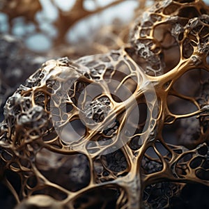 a close up view of the inside of a cell