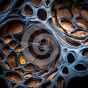 a close up view of the inside of a cell