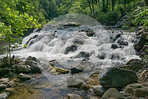 Close-up View of Jennings Creek Waterfalls