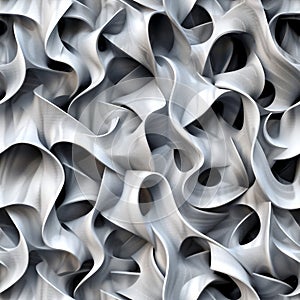 Close Up View of Metal Sculpture. Seamless abstract background.