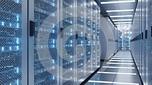 Data Center Servers Modern Network and Cloud Computing