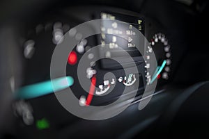 Modern car dashboard