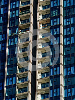 Close-up View of modern towerblock in Vietnam photo