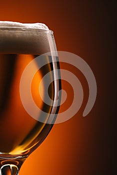 close up view of mug of beer