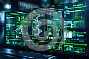 Genetic Code Analysis on Futuristic Screen
