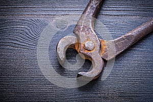 Close up view on old nippers