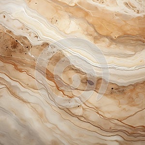 Slimy Marble: Beige Stone With Depth Of Layers And Fluid Formations photo