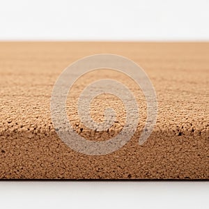 A close up view of a piece of cork material with a textured surface