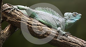 Close-up view of a Plumed basilisk