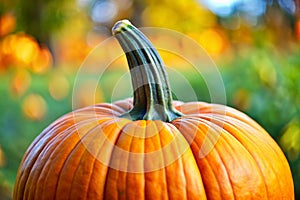 The close up view of the pumpkin photo