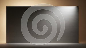 Brushed metal panel with dramatic lighting texture