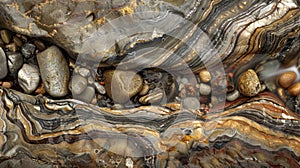 Close-Up View of Rocks and Water on Surface