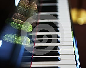 Grand piano keys