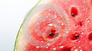 close-up view of sliced chunks of red, vibrantly colored, freshly cut watermelon used as a background for an idea about