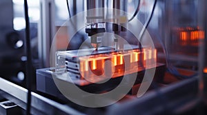 Close-up View of Solid State Battery Prototype Development Process