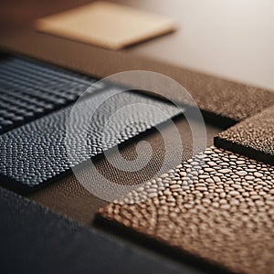 Highlights the contrast in textures with lighting emphasizing the surface