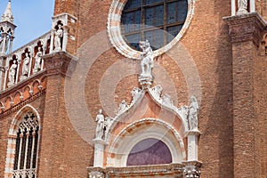 Close up view to Madonna del Orto Church photo