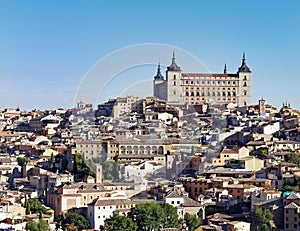 Close up view of Toledo old city in Spain which is the UNESCO World Heritage Site.