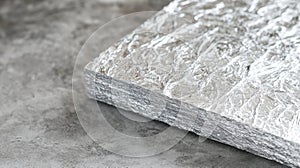 Close-Up View of Ultra-Light Aerogel Insulation Material Sample