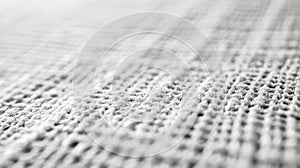 Close Up View Of A White Woven Fabric Texture