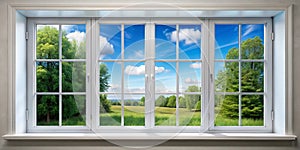 Close-up View of Window Glass