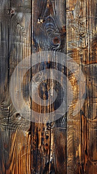 Close Up View of a Wooden Fence