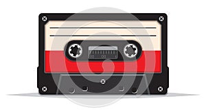 Close up of vintage audio tape photo
